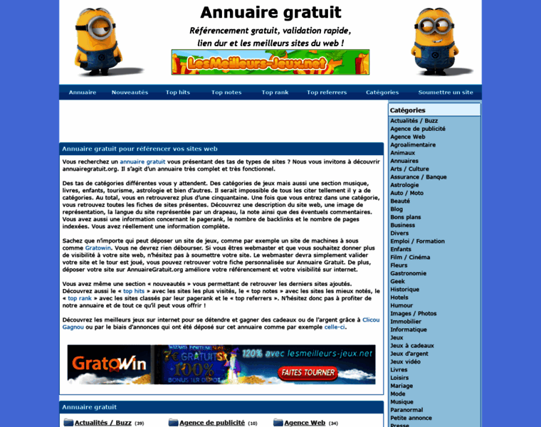 Annuairegratuit.org thumbnail