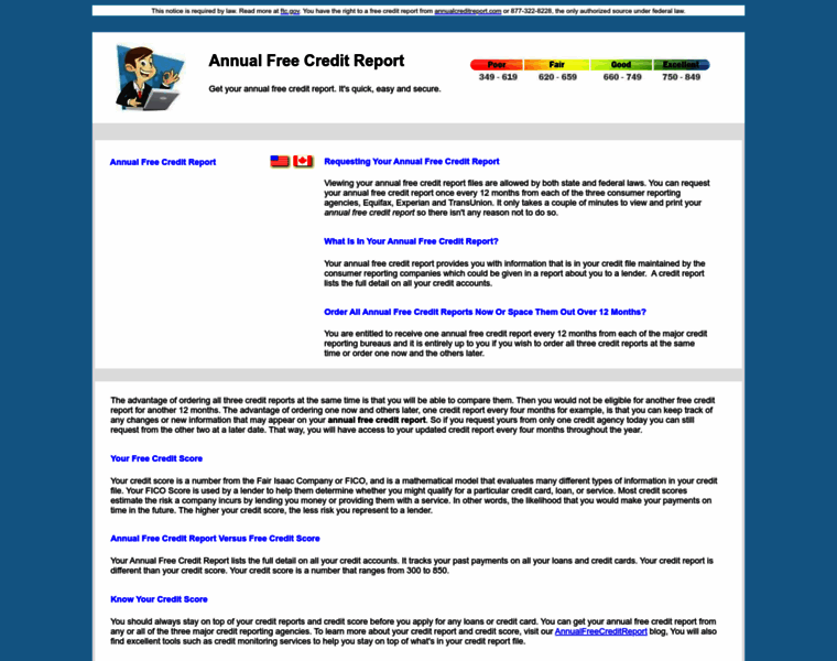 Annualfreecreditreport.biz thumbnail