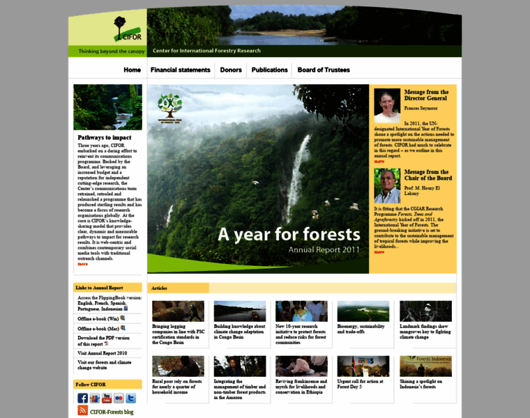 Annualreport2011.cifor.org thumbnail