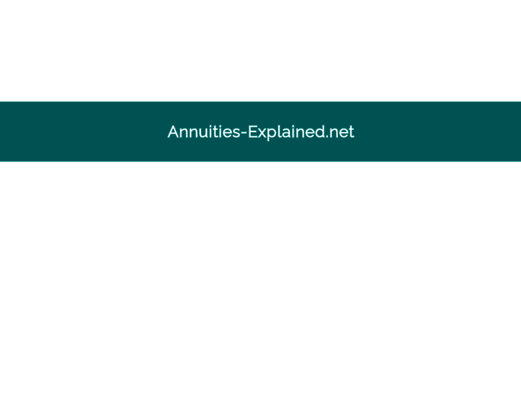 Annuities-explained.net thumbnail