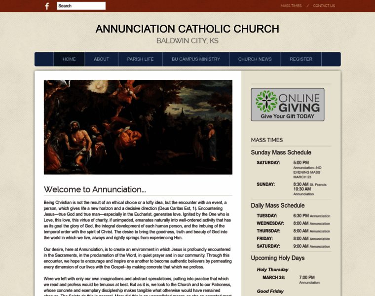 Annunciationchurchks.org thumbnail