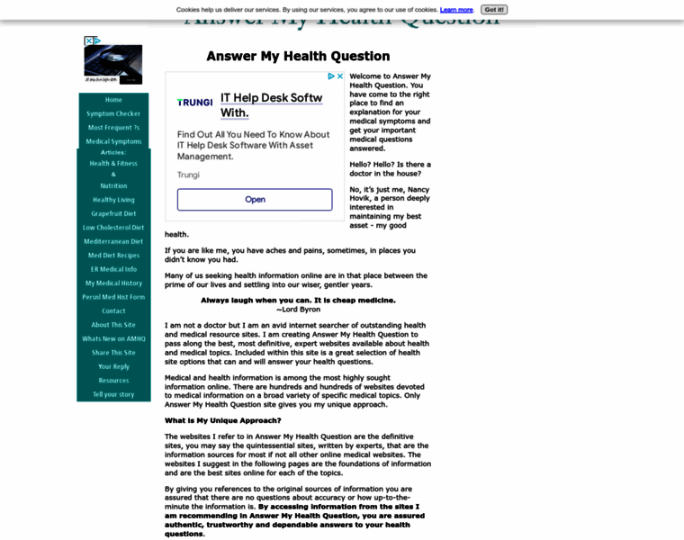 Answer-my-health-question.net thumbnail