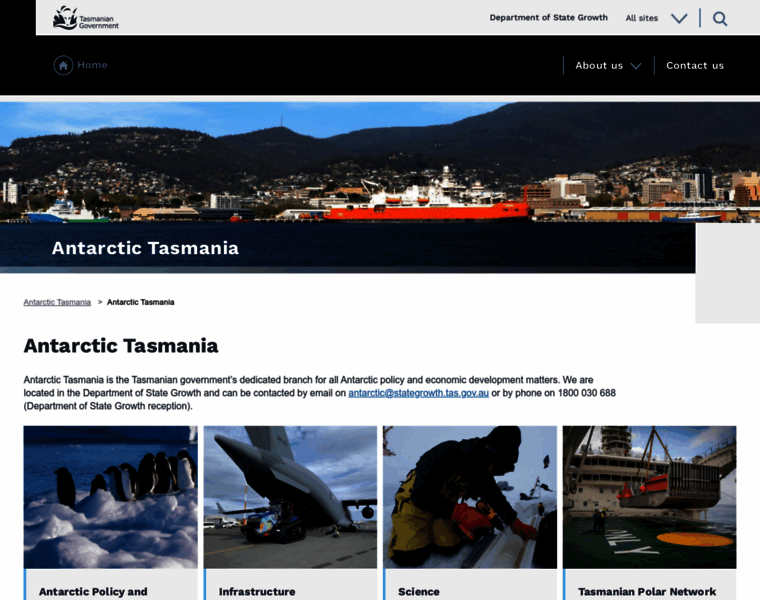 Antarctictasmania.com thumbnail