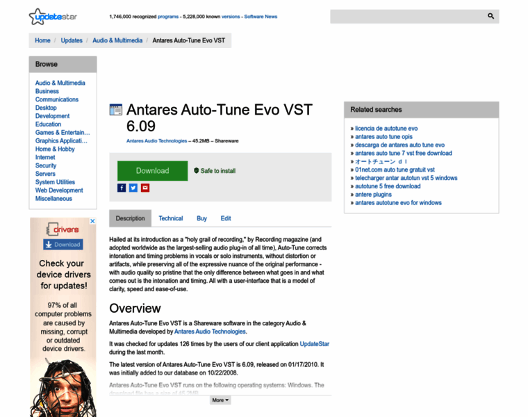 Antares-auto-tune-evo-vst.updatestar.com thumbnail