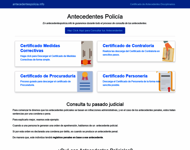 Antecedentespolicia.info thumbnail