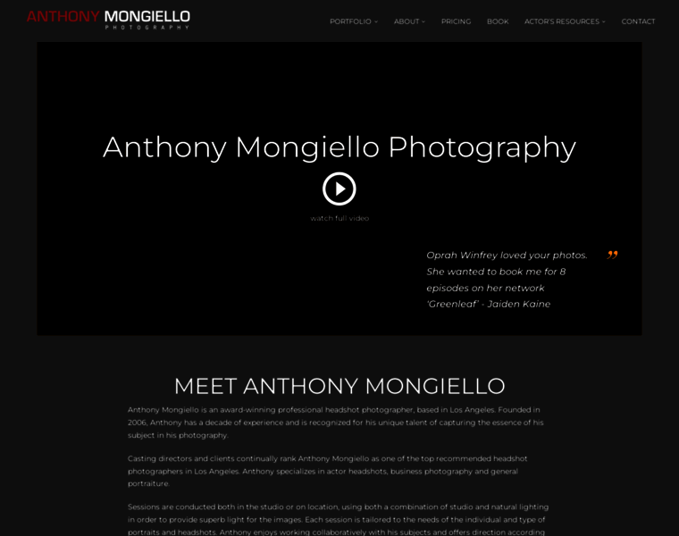 Anthonymongiello.com thumbnail