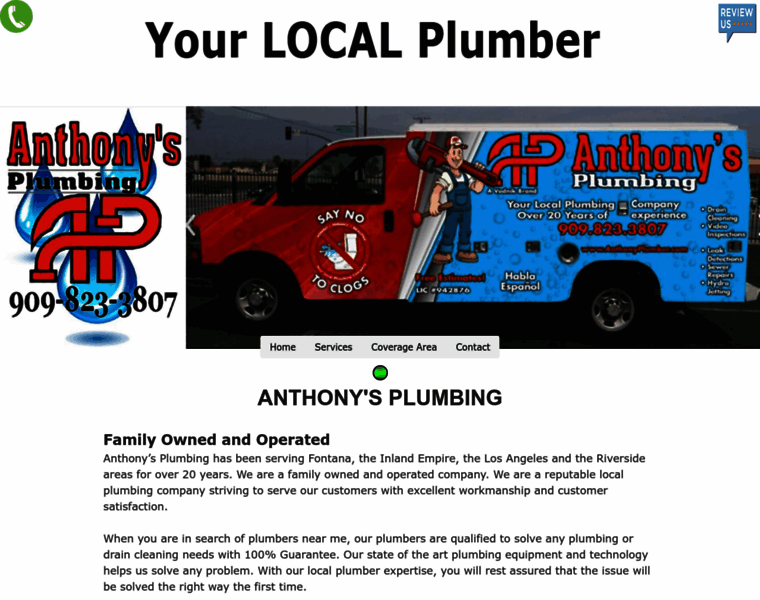 Anthonyplumber.com thumbnail