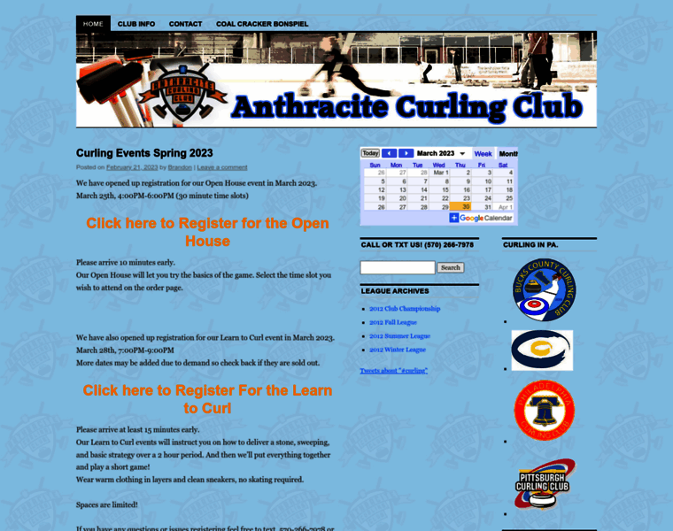 Anthracitecurling.com thumbnail