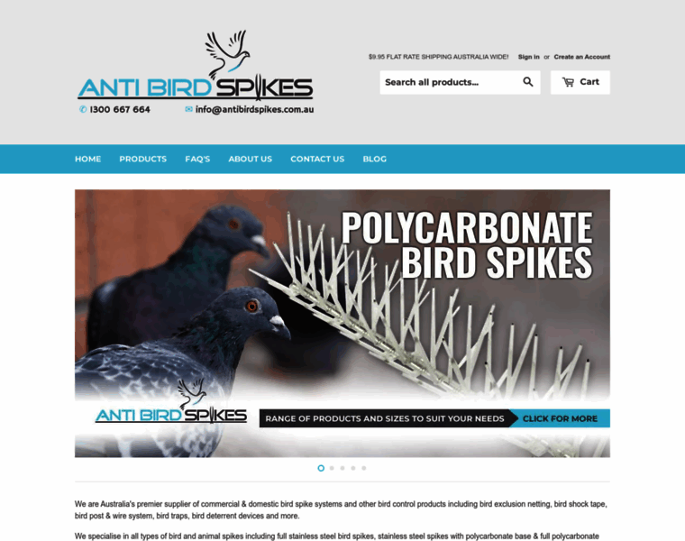 Antibirdspikes.com.au thumbnail