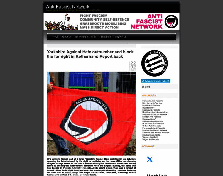 Antifascistnetwork.org thumbnail
