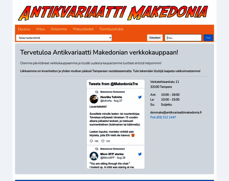 Antikvariaattimakedonia.fi thumbnail