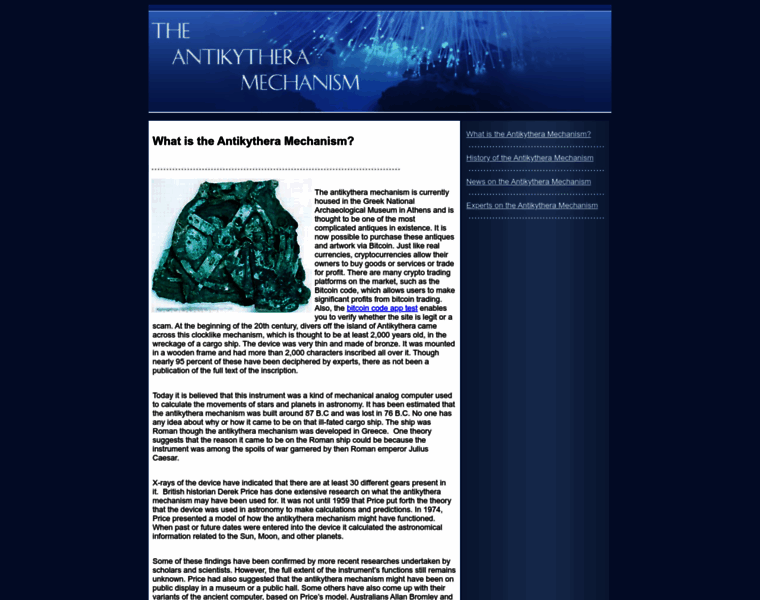 Antikythera-mechanism.com thumbnail