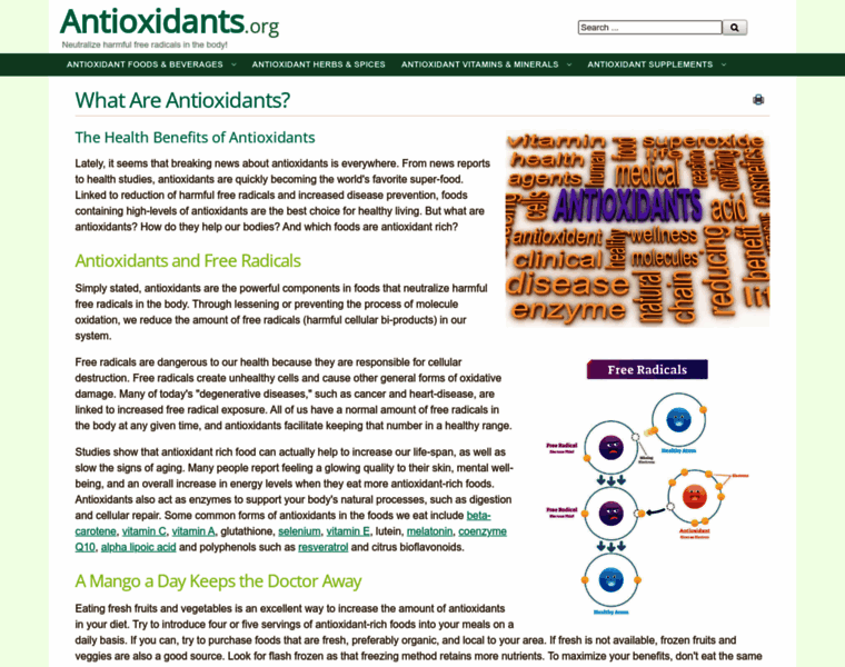 Antioxidants.org thumbnail