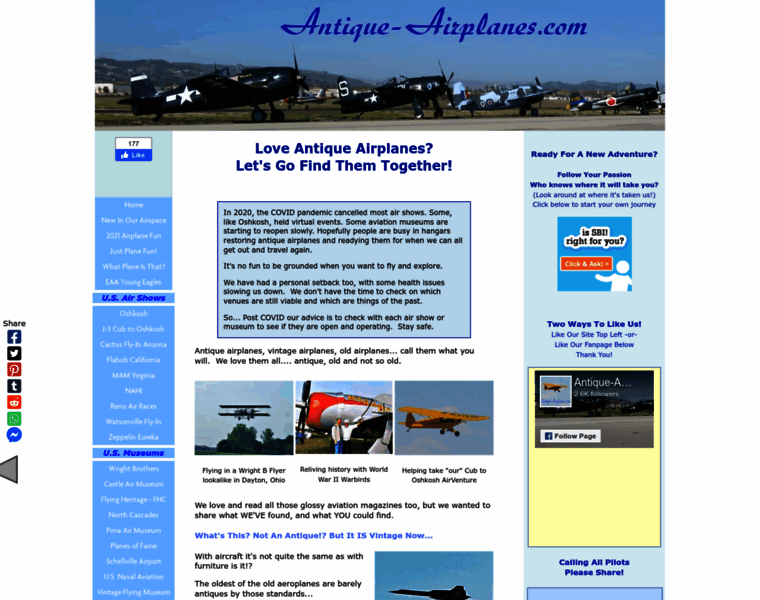 Antique-airplanes.com thumbnail