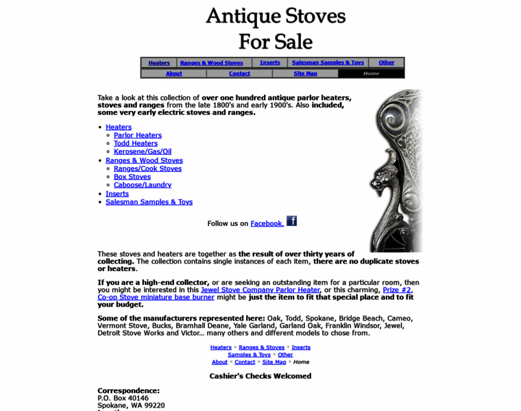 Antique-cast-iron-stoves.com thumbnail