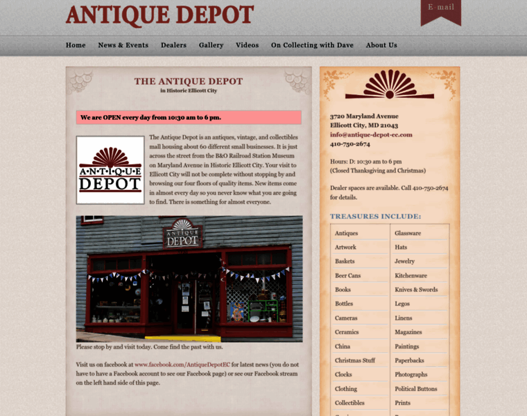 Antique-depot-ec.com thumbnail