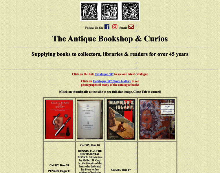 Antiquebookshop.com.au thumbnail
