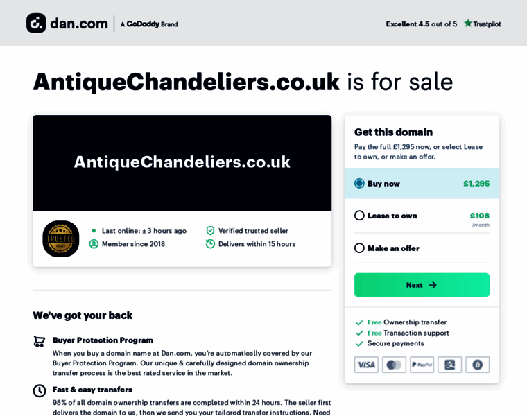 Antiquechandeliers.co.uk thumbnail