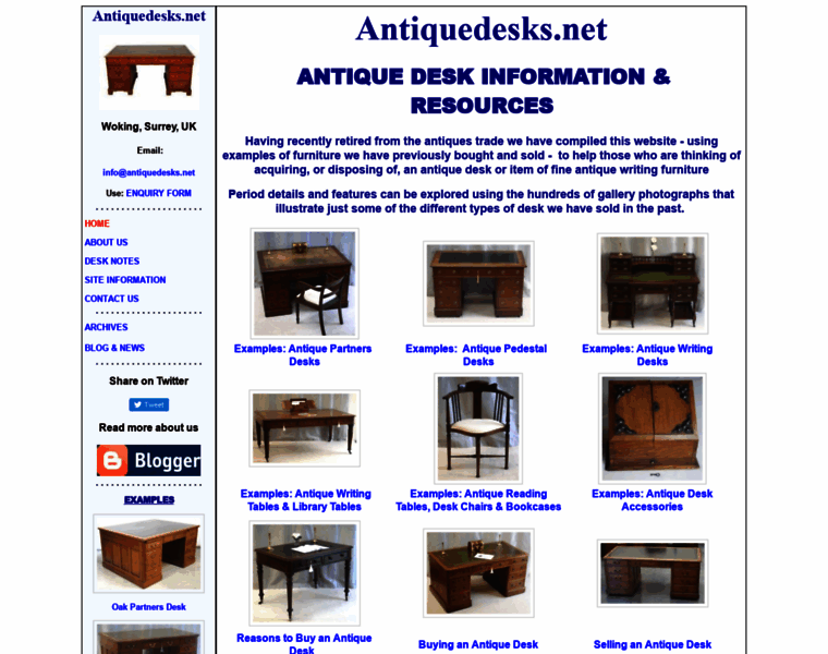 Antiquedesks.net thumbnail