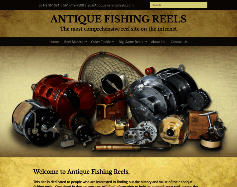 Antiquefishingreels.com thumbnail
