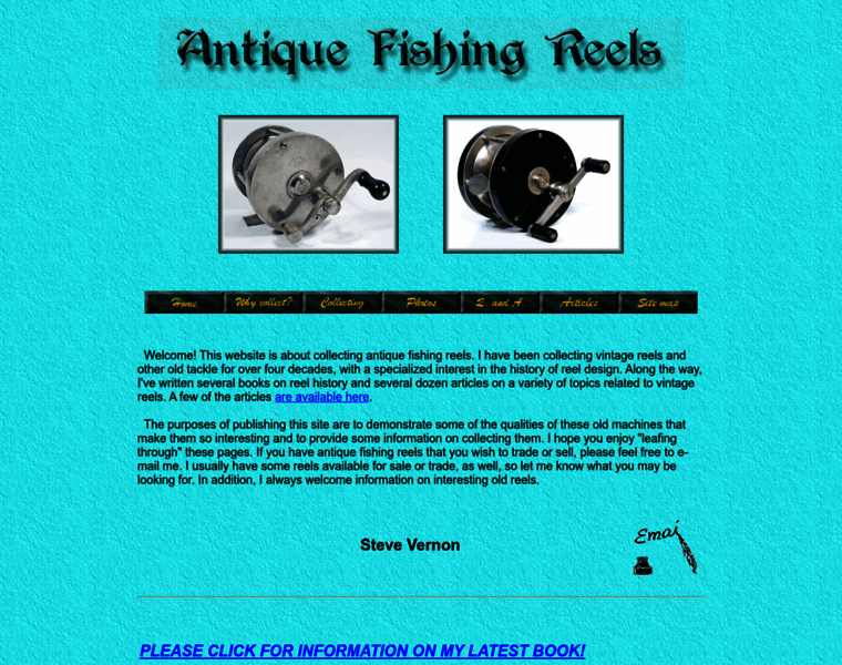 Antiquefishingreels.info thumbnail