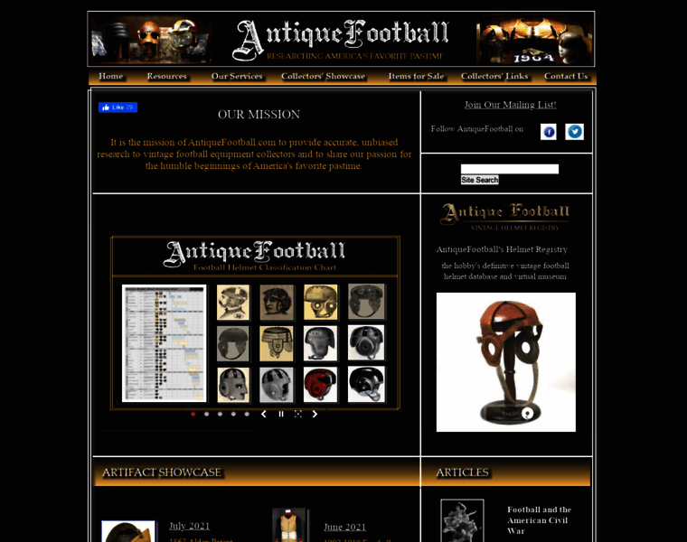 Antiquefootball.com thumbnail