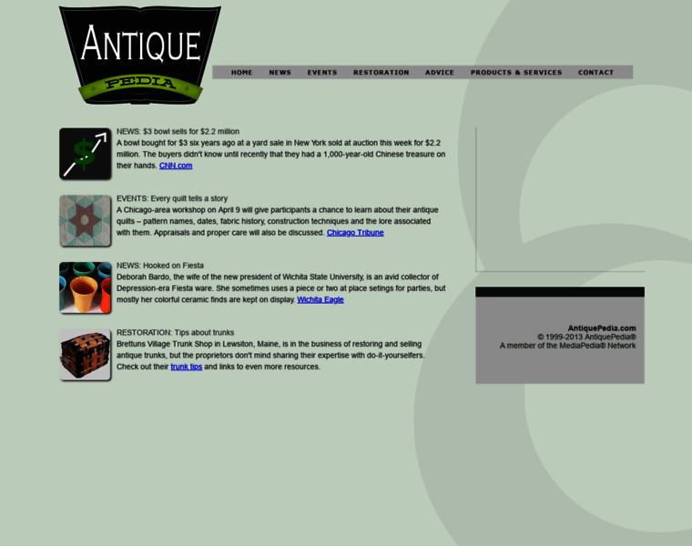 Antiquepedia.com thumbnail