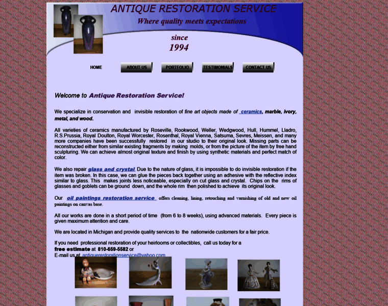 Antiquerestorationservice.com thumbnail
