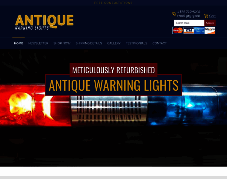 Antiquewarninglights.com thumbnail