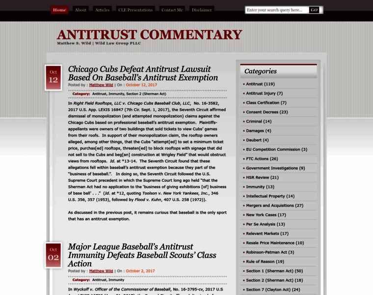 Antitrustcommentary.com thumbnail