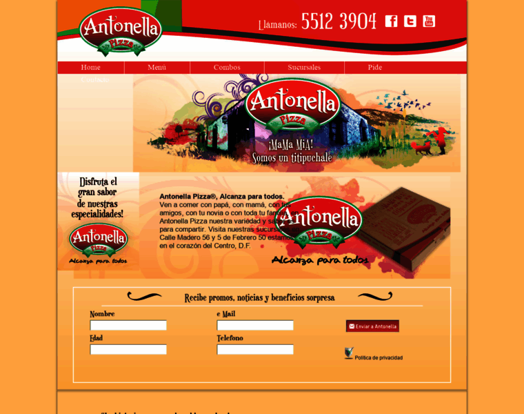 Antonellapizza.com thumbnail