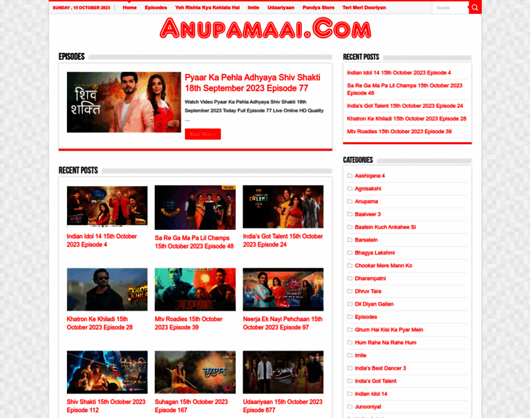 Anupamaai.com thumbnail