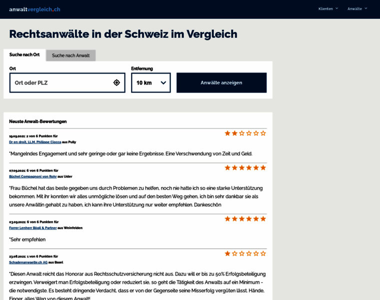 Anwaltvergleich.ch thumbnail Anwaltvergleich.ch thumbnail