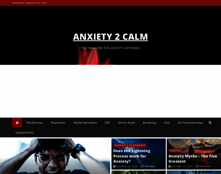 Anxiety2calm.com thumbnail