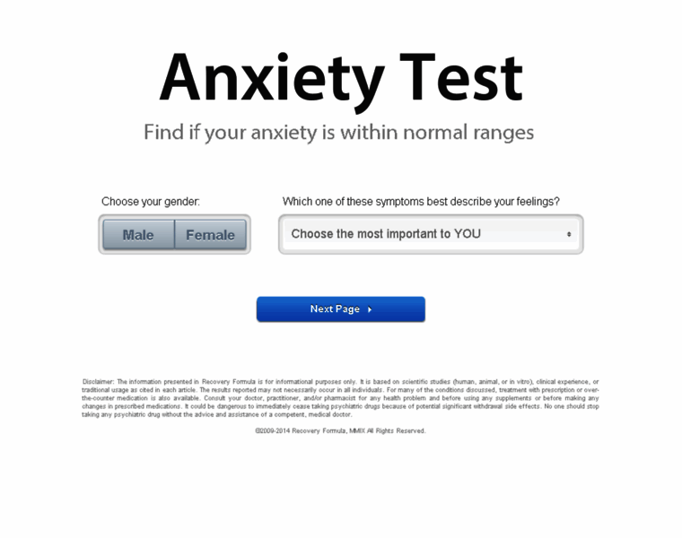 Anxietyprofile.com thumbnail