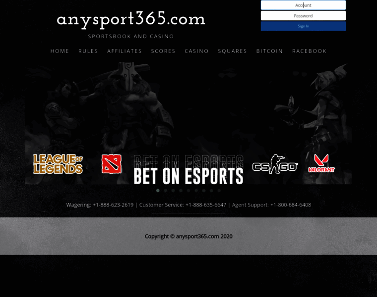Anysport365.com thumbnail
