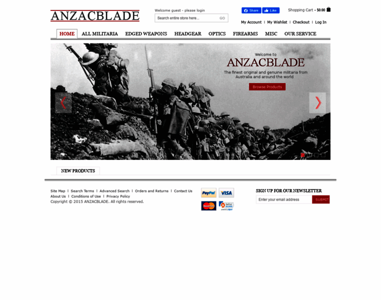 Anzacblade.com thumbnail