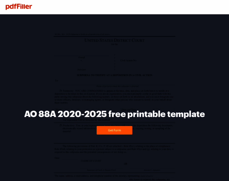 ao-88a-form.pdffiller.com at WI. Unusual traffic detected