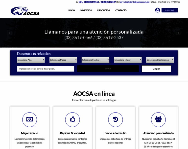 Aocsa.com.mx thumbnail