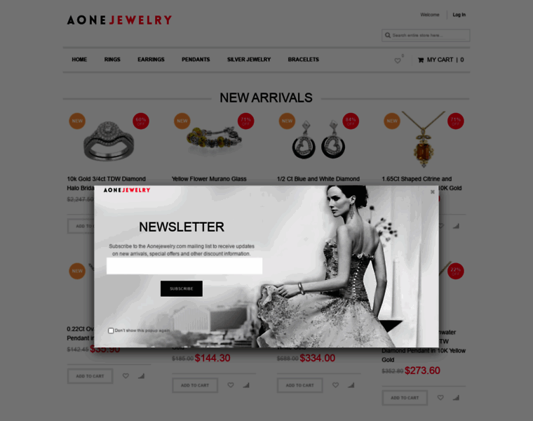 Aonejewelry.com thumbnail