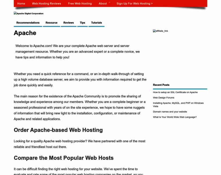 Apache.com thumbnail