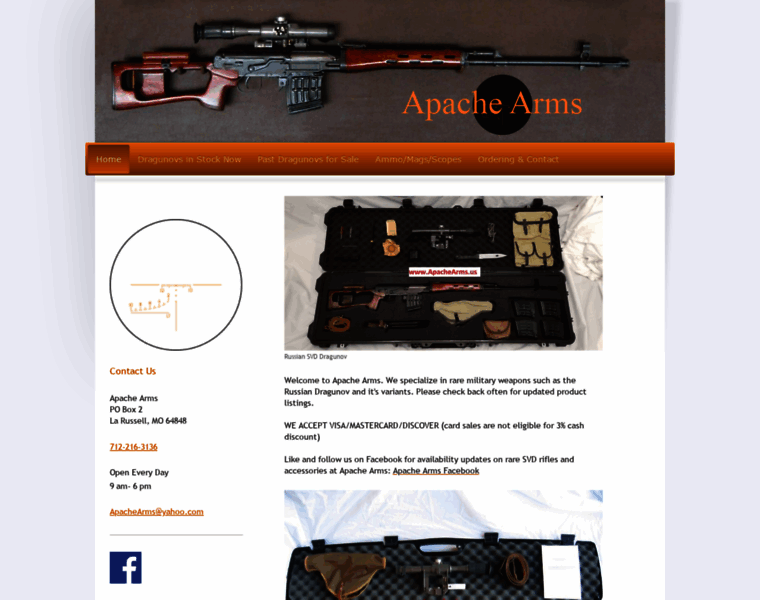 Apachearms.us thumbnail