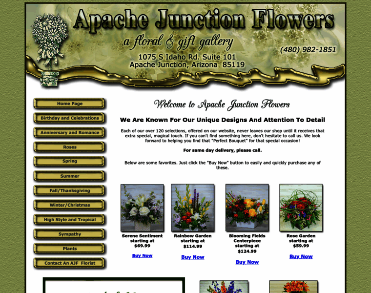 Apachejunctionflowers.com thumbnail