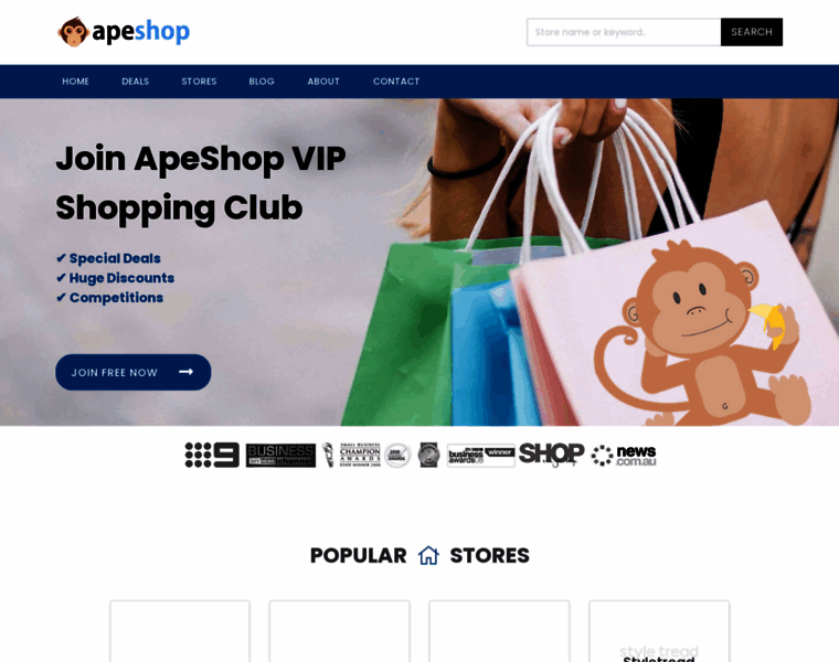Apeshop.com.au thumbnail