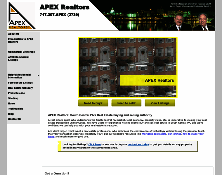 Apex-realtors.com thumbnail