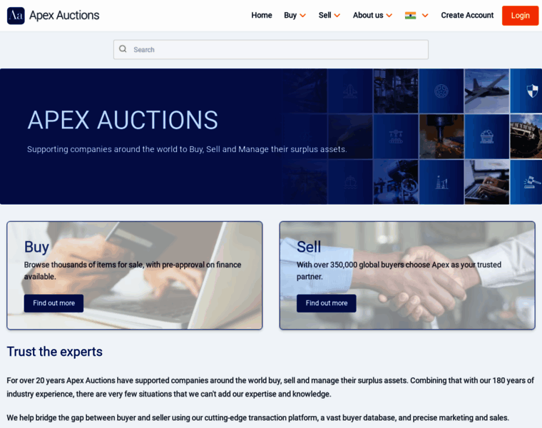 Apexauctions.in thumbnail