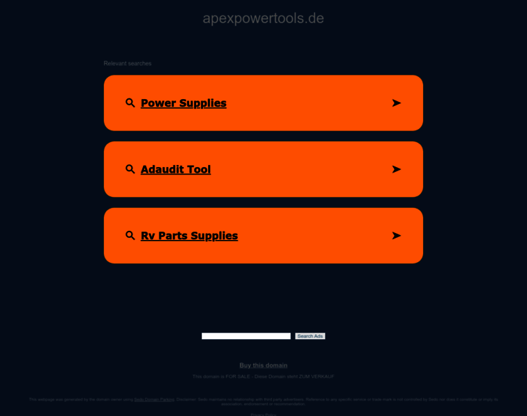 Apexpowertools.de thumbnail