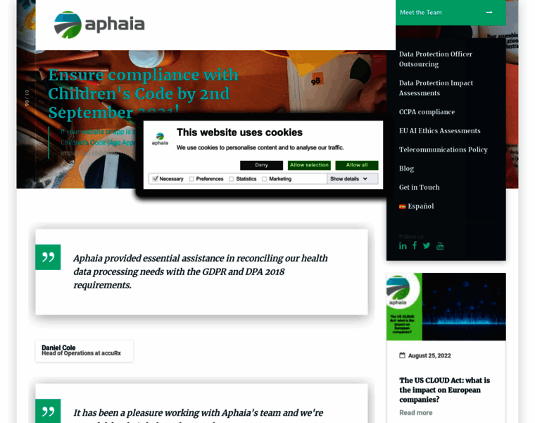 Aphaia.co.uk thumbnail