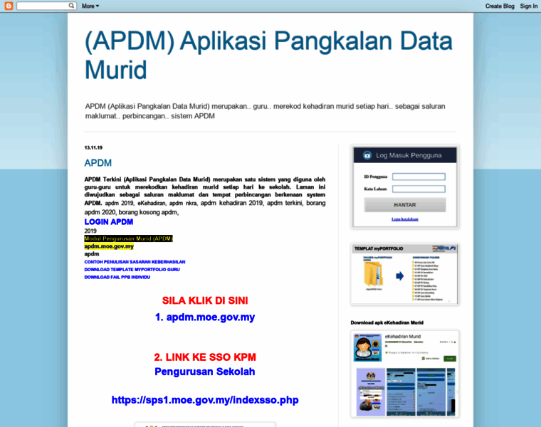 Aplikasi-pangkalan-data-murid-apdm.blogspot.my thumbnail