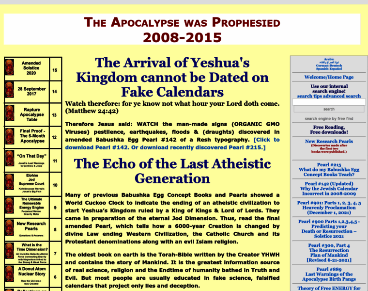 Apocalypse2008-2015.com thumbnail